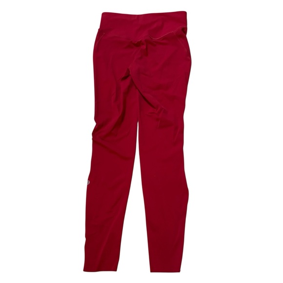 Lululemon Base Pace High Rise Running Tights Leggings 28" Dark Red Size 8 - Picture 2 of 4